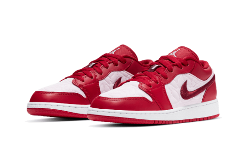 Alternative view of Air Jordan 1 Low SE Red Quilt