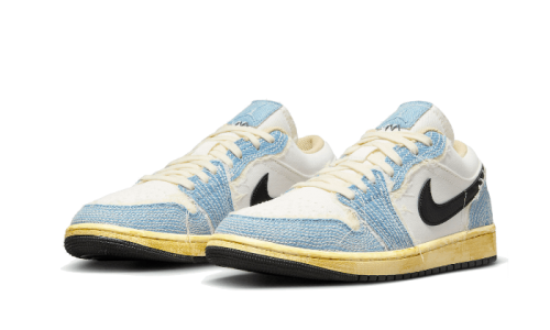 Alternative view of Air Jordan 1 Low SE WRMK Sashiko Denim