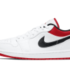 Air Jordan 1 Low White University Red Black