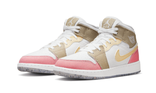 Alternative view of Air Jordan 1 Mid Pastel Grind