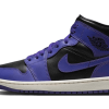 Air Jordan 1 Mid Purple Black