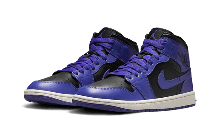 Air Jordan 1 Mid Purple Black - Image 2