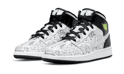 Alternative view of Air Jordan 1 Mid SE DIY