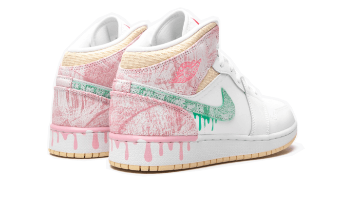 Air Jordan 1 Mid SE Paint Drip - Image 3