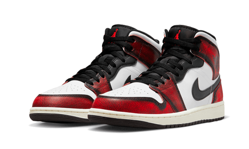 Alternative view of Air Jordan 1 Mid SE Wear-Away Chicago