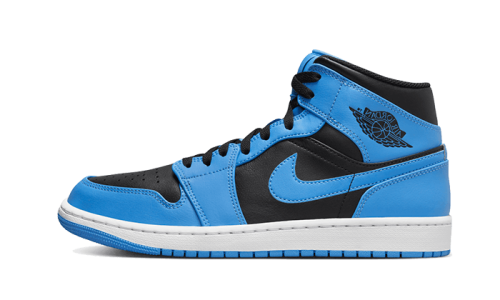Air Jordan 1 Mid University Blue Black