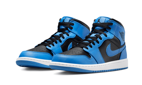 Alternative view of Air Jordan 1 Mid University Blue Black
