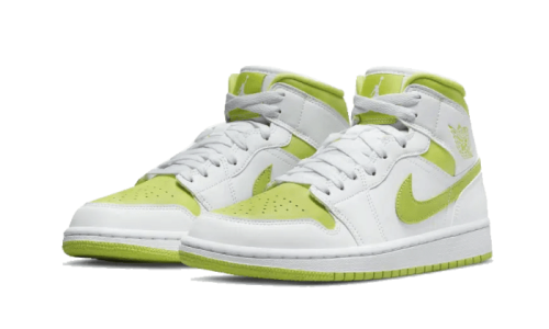 Alternative view of Air Jordan 1 Mid White Lime