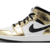 Air Jordan 1 Mid White Metallic Gold