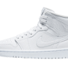 Air Jordan 1 Mid White Snakeskin