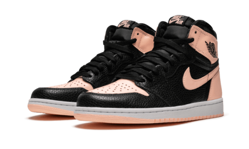 Alternative view of Air Jordan 1 Retro High Black Crimson Tint