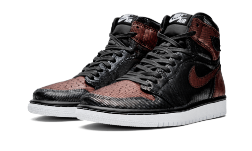 Alternative view of Air Jordan 1 Retro High Fearless Metallic Rose Gold
