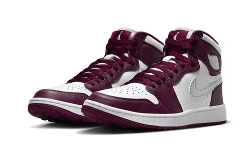 Alternative view of Air Jordan 1 Retro High Golf Bordeaux