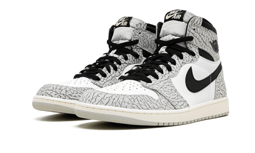 Alternative view of Air Jordan 1 Retro High OG White Cement