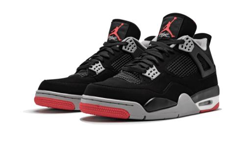 Alternative view of Air Jordan 4 Bred 2019