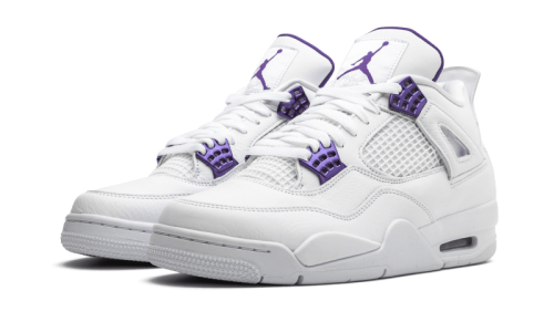 Alternative view of Air Jordan 4 Retro Metallic Purple