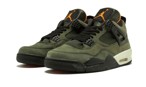 Alternative view of Air Jordan 4 Retro Undefeated Deep Green