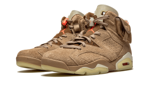 Alternative view of Air Jordan 6 Retro Travis Scott British Khaki