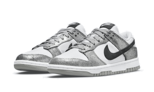 Alternative view of Nike Dunk Low Golden Gals Metallic Silver