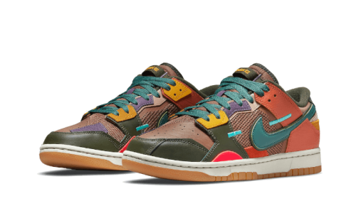 Alternative view of Nike Dunk Low Scrap Archeo Brown