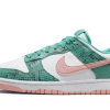 Nike Dunk Low Snakeskin Washed Teal Bleached Coral