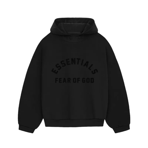 Fear of God Essentials Nylon Fleece Hoodie Black (SS24)