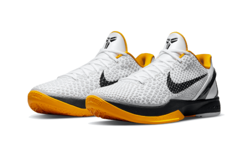 Alternative view of Nike Kobe 6 Protro Playoff Pack White Del Sol