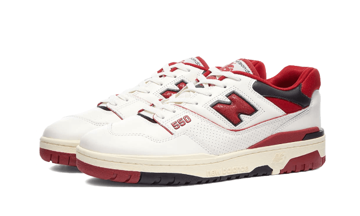 New Balance 550 Aimé Leon Dore White Red - Image 2