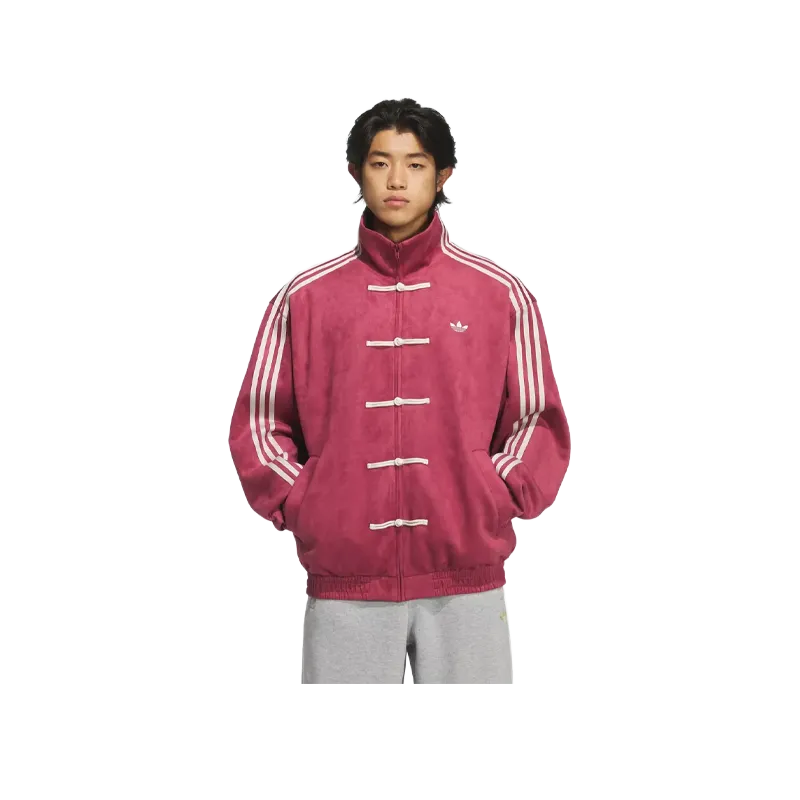 Adidas Tang Track Jacket New Chinese Style Collegiate Burgundy Asia Sizing - Image 2