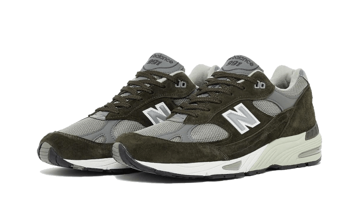 New Balance 991 Made In U.K Olive - Image 2