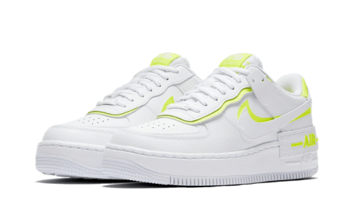 Alternative view of Nike Air Force 1 Shadow White Lemon
