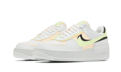 Alternative view of Nike Air Force 1 Shadow Summit White Barely Volt Crimson Tint