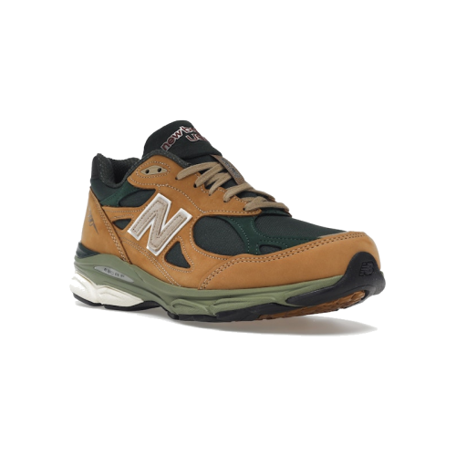 Alternative view of New Balance 990v3 MiUSA Tan Green
