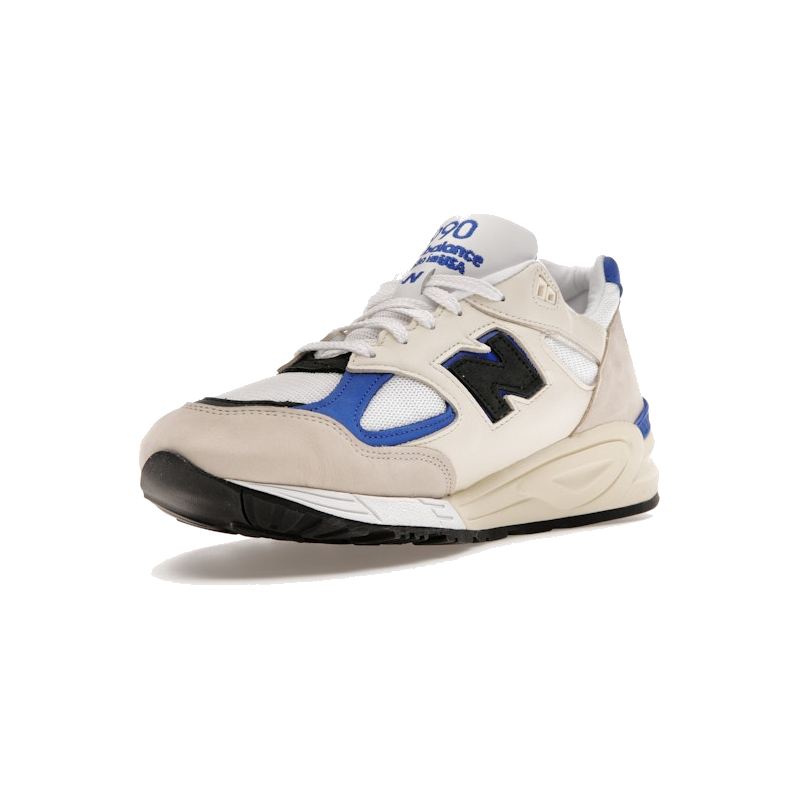 New Balance 990v2 MiUSA White Blue - Image 4