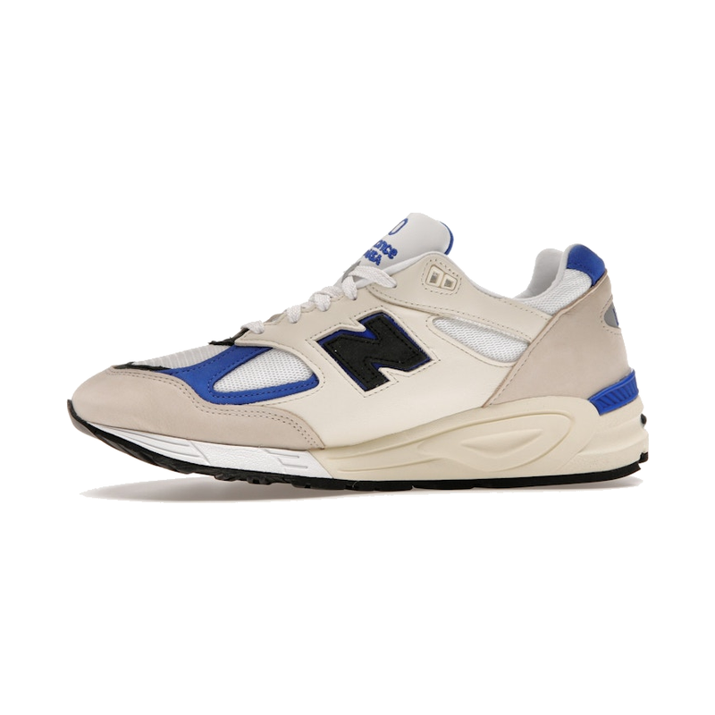 New Balance 990v2 MiUSA White Blue - Image 5