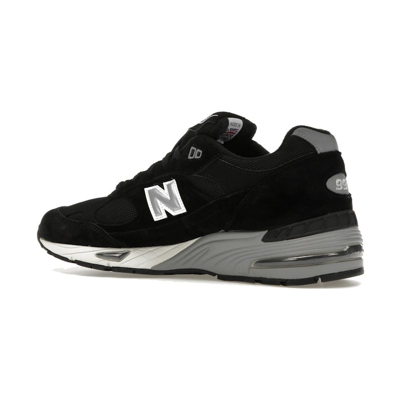New Balance 991 MiUK Black Silver - Image 6