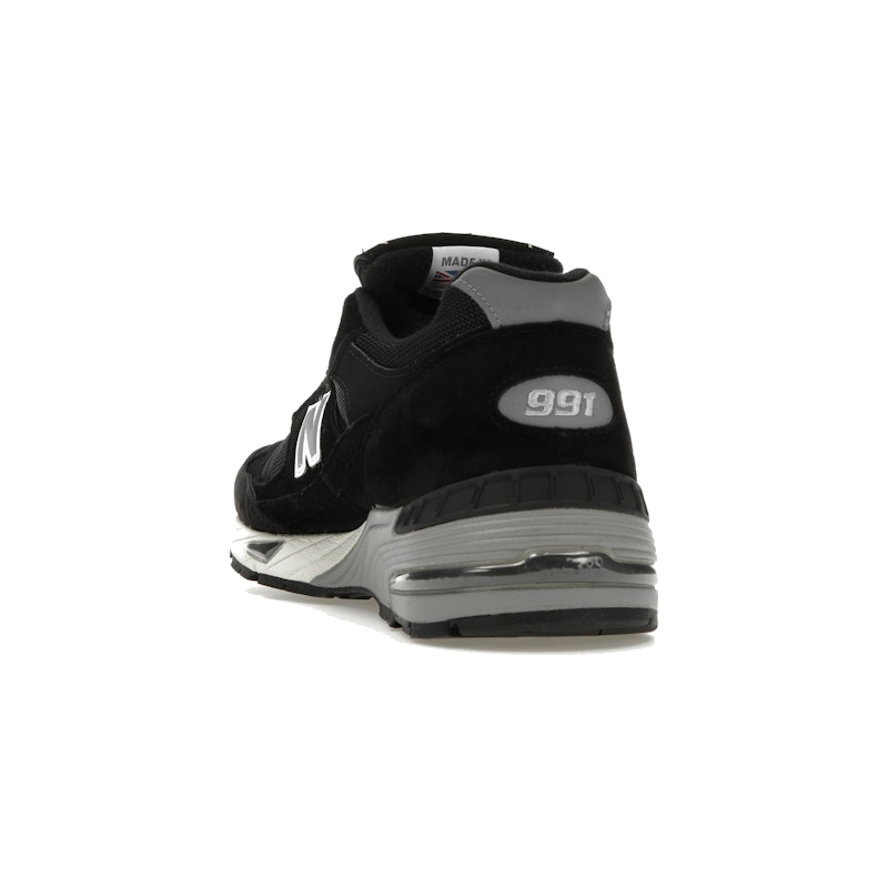 New Balance 991 MiUK Black Silver - Image 7
