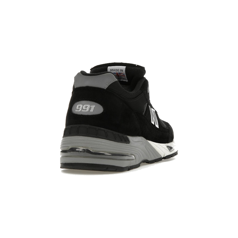 New Balance 991 MiUK Black Silver - Image 9