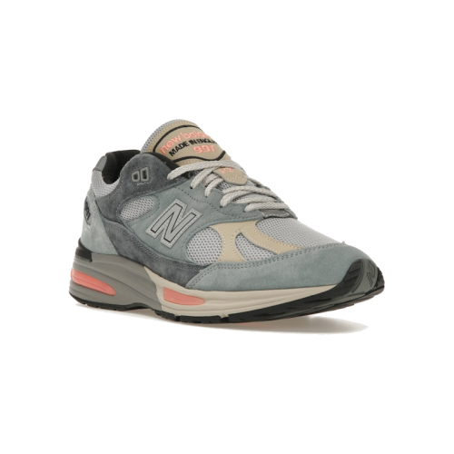 Alternative view of New Balance 991 MiUK Silver Blue Turbulence
