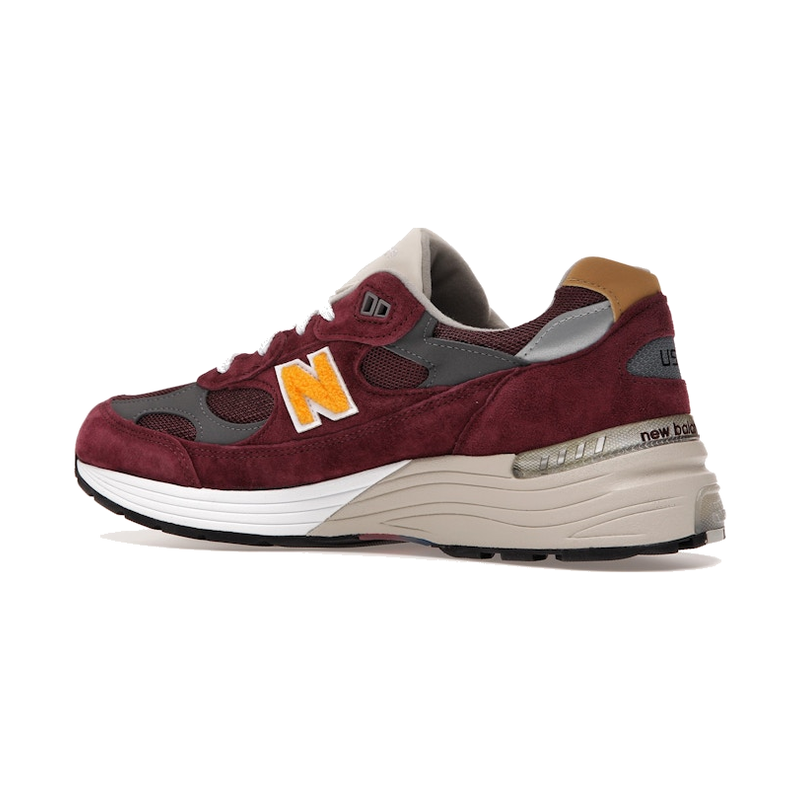 New Balance 992 Burgundy Gold - Image 6