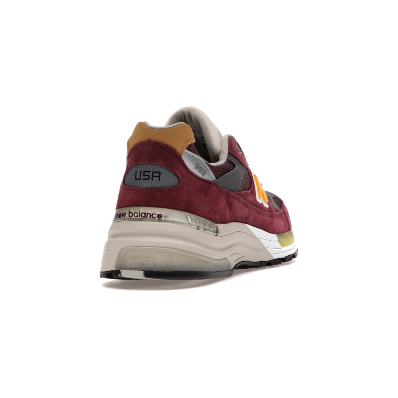 New Balance 992 Burgundy Gold - Image 9