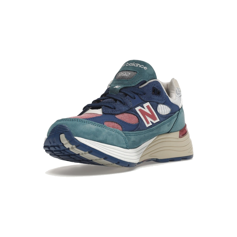 New Balance 992 Blue Teal Rose - Image 4