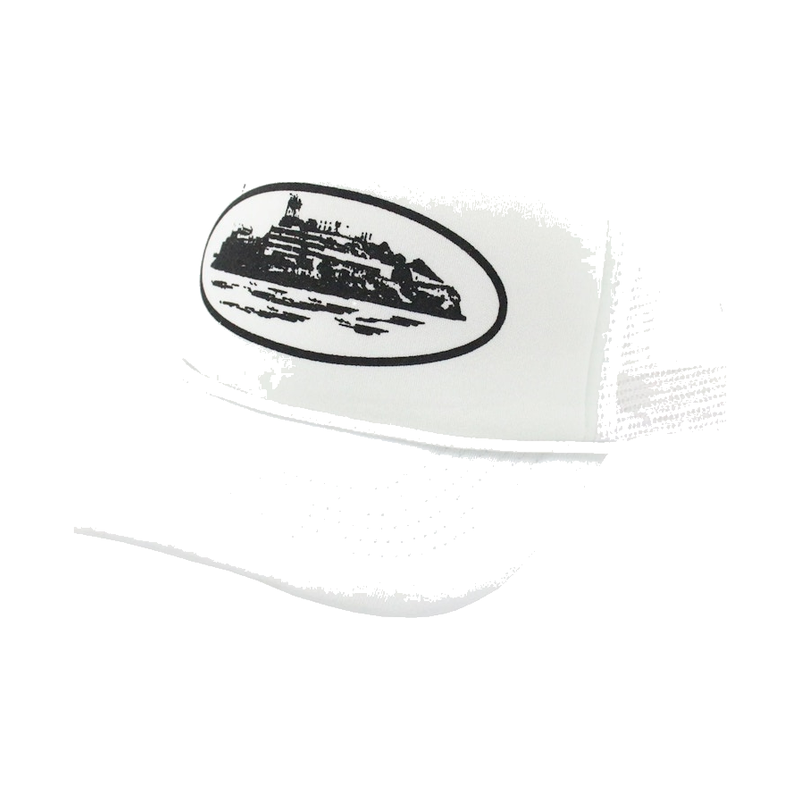 Corteiz Alcatraz Trucker Hat White
