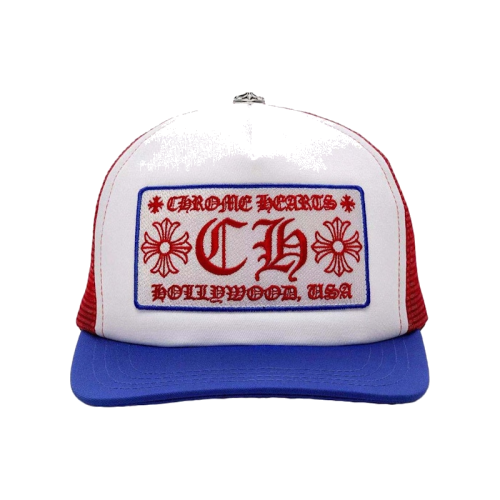 Chrome Hearts Trucker Hat Blue/Red/White