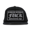 Chrome Hearts FUCK Hollywood Trucker Hat Black/Black