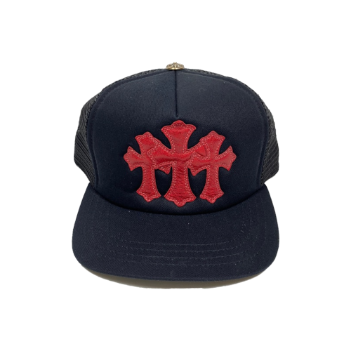 Chrome Hearts Cemetery Trucker Hat Black/Red