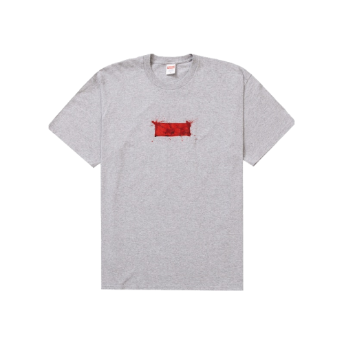 Supreme Ralph Steadman Box Logo Tee Heather Grey