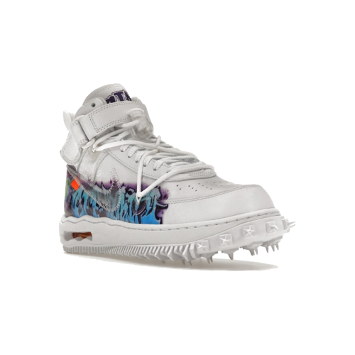 Alternative view of Nike Air Force 1 Mid Off-White Graffiti White