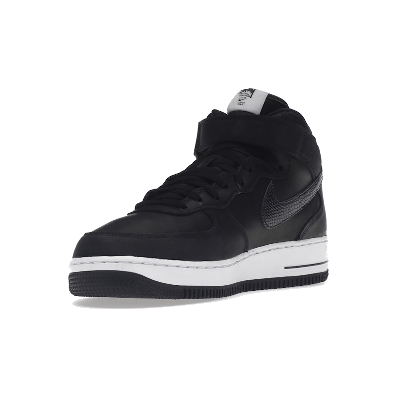Nike Air Force 1 Mid Stussy Black White - Image 4