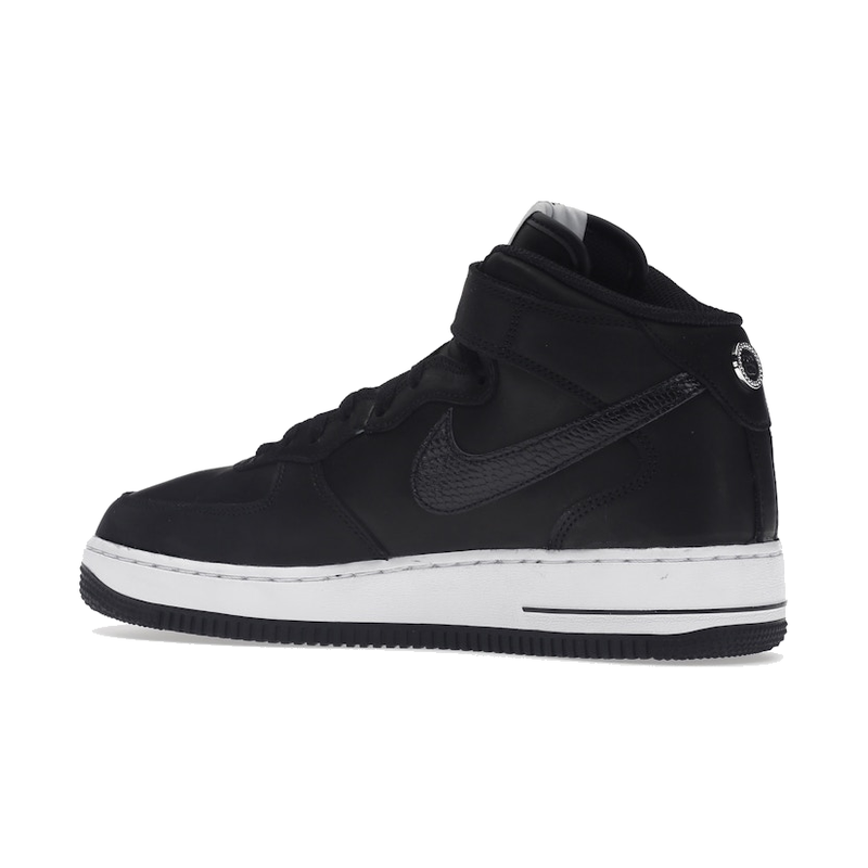Nike Air Force 1 Mid Stussy Black White - Image 6
